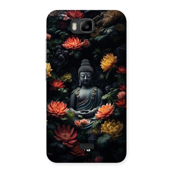 Buddha With Flower Back Case for Honor Bee