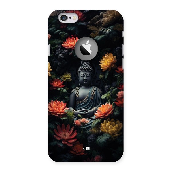 Buddha With Flower Back Case for iPhone 6 Logo Cut