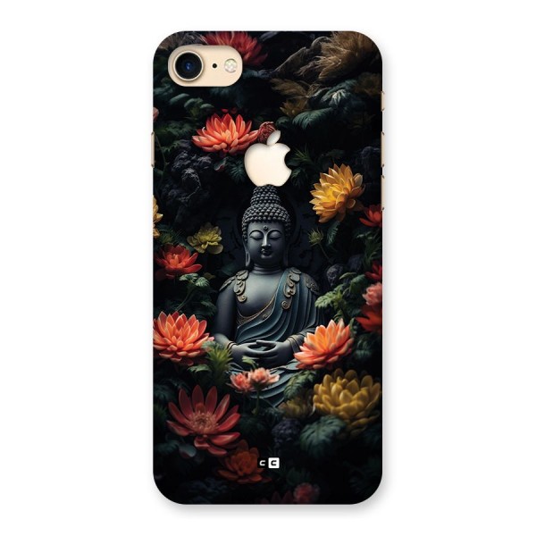 Buddha With Flower Back Case for iPhone 7 Apple Cut
