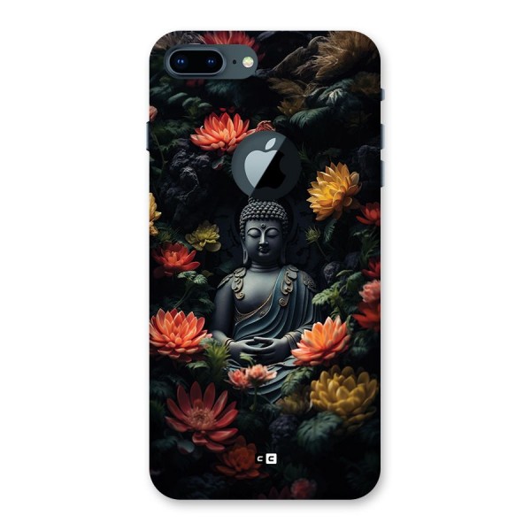Buddha With Flower Back Case for iPhone 7 Plus Logo Cut