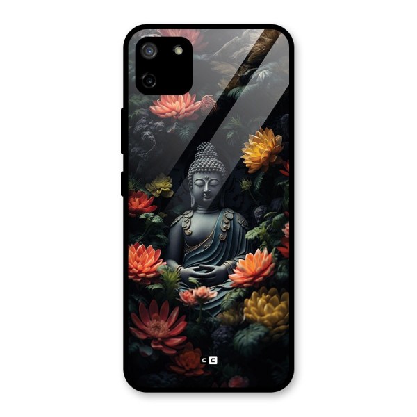 Buddha With Flower Glass Back Case for Realme C11