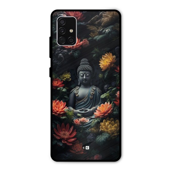 Buddha With Flower Metal Back Case for Galaxy A51
