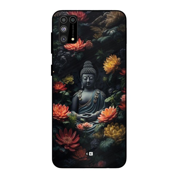 Buddha With Flower Metal Back Case for Galaxy F41