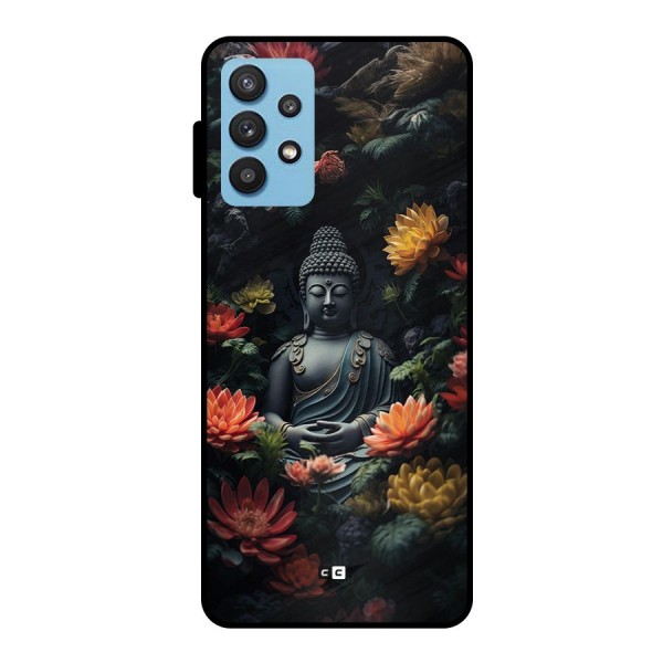 Buddha With Flower Metal Back Case for Galaxy M32 5G