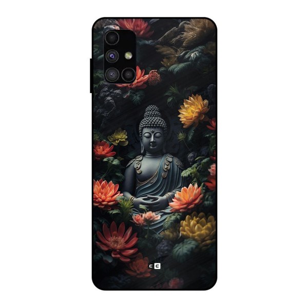 Buddha With Flower Metal Back Case for Galaxy M51