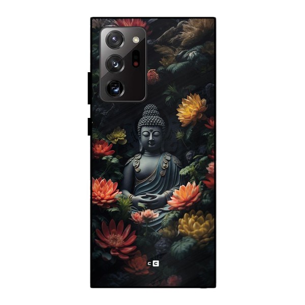 Buddha With Flower Metal Back Case for Galaxy Note 20 Ultra 5G