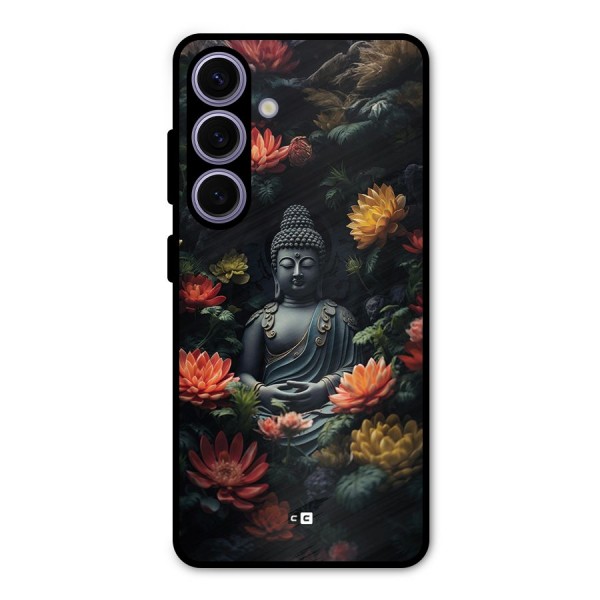 Buddha With Flower Metal Back Case for Galaxy S24