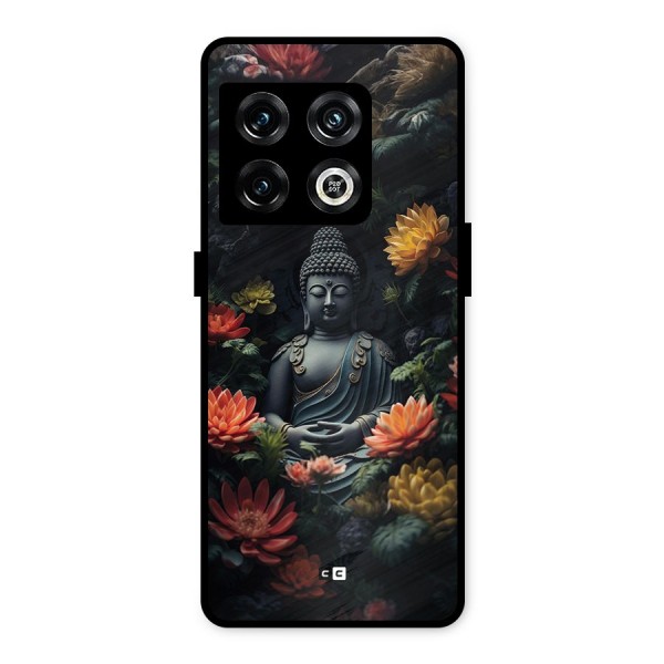 Buddha With Flower Metal Back Case for OnePlus 10 Pro 5G