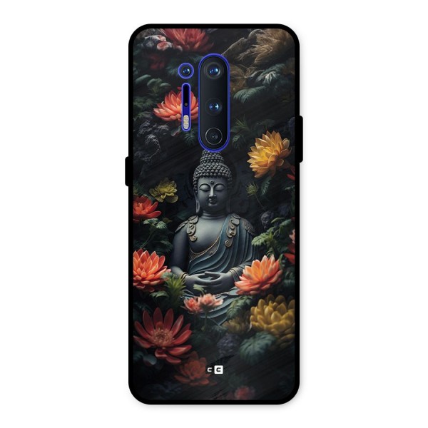 Buddha With Flower Metal Back Case for OnePlus 8 Pro