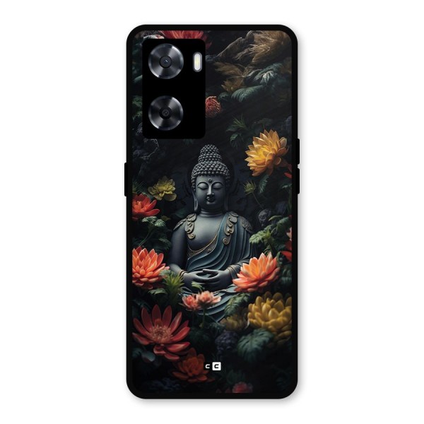 Buddha With Flower Metal Back Case for Oppo A77