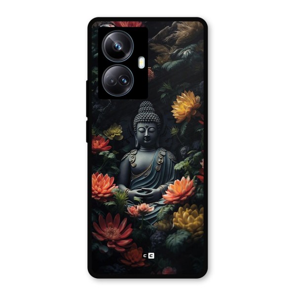 Buddha With Flower Metal Back Case for Realme 10 Pro Plus