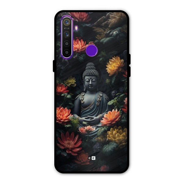 Buddha With Flower Metal Back Case for Realme 5
