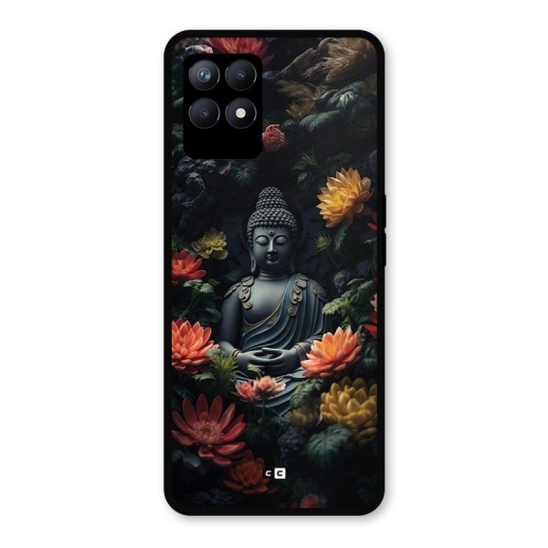 Buddha With Flower Metal Back Case for Realme 8i