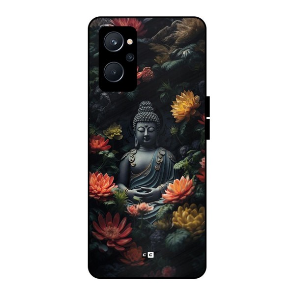 Buddha With Flower Metal Back Case for Realme 9i 5G