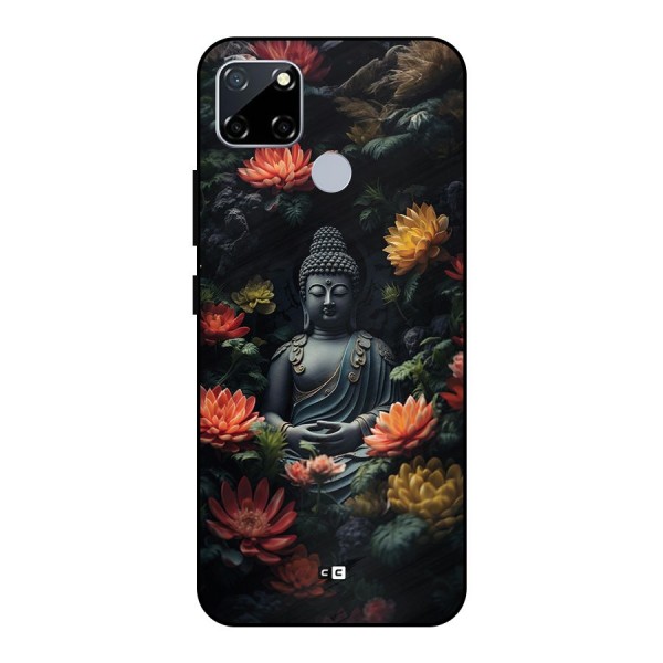Buddha With Flower Metal Back Case for Realme Narzo 30A