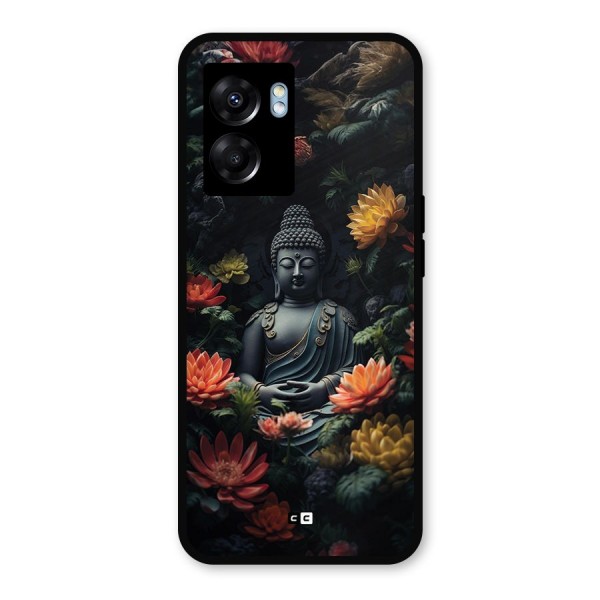 Buddha With Flower Metal Back Case for Realme Narzo 50 5G