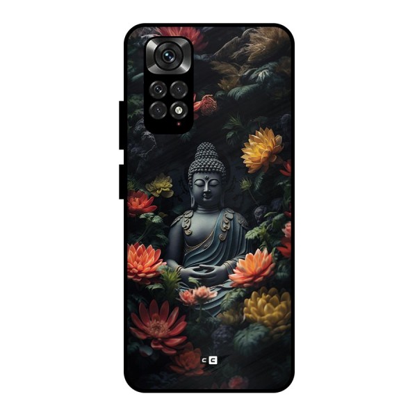 Buddha With Flower Metal Back Case for Redmi Note 11 Pro Plus 5G
