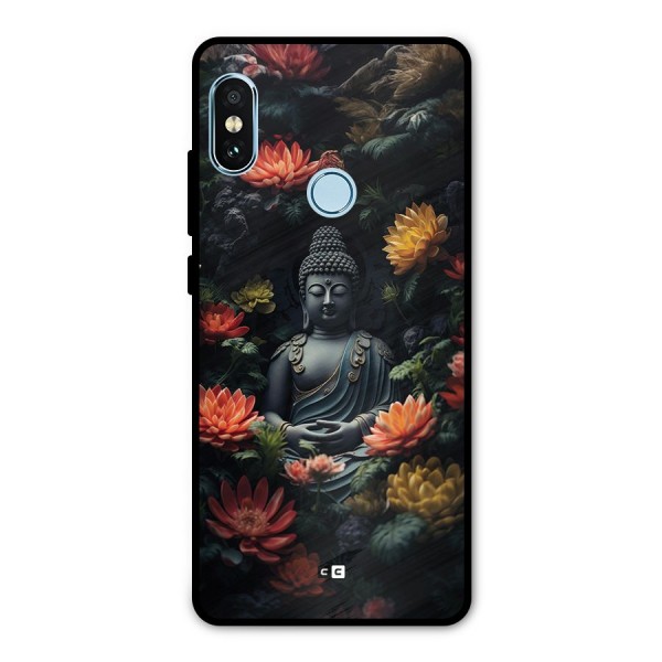 Buddha With Flower Metal Back Case for Redmi Note 5 Pro