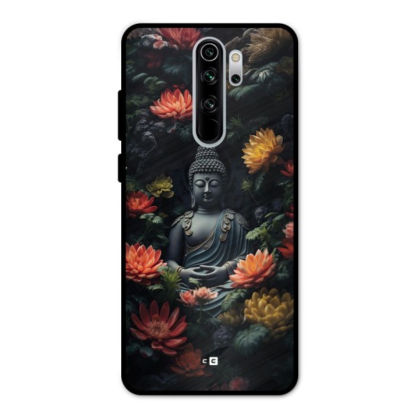Buddha With Flower Metal Back Case for Redmi Note 8 Pro
