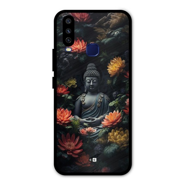 Buddha With Flower Metal Back Case for Vivo V17
