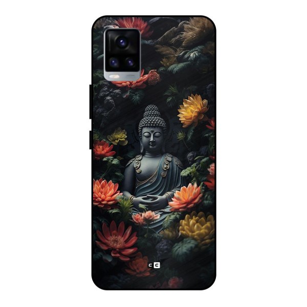 Buddha With Flower Metal Back Case for Vivo V20