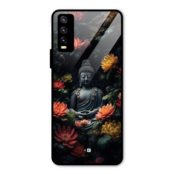 Buddha With Flower Metal Back Case for Vivo Y20t