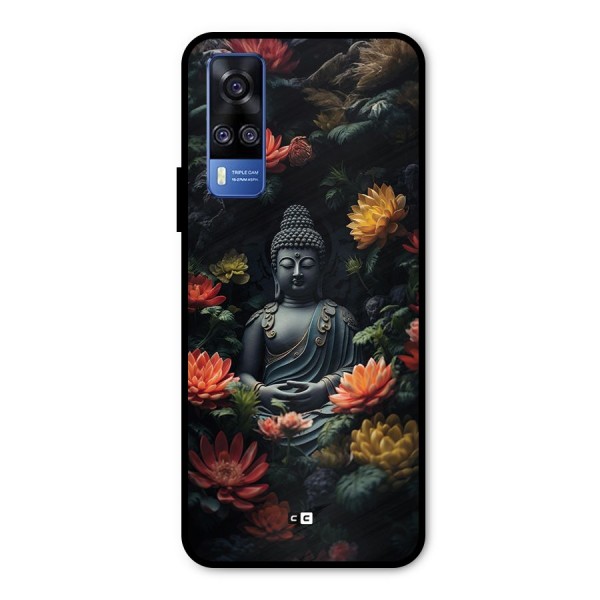 Buddha With Flower Metal Back Case for Vivo Y51A