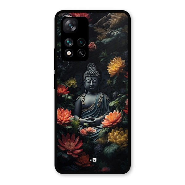 Buddha With Flower Metal Back Case for Xiaomi 11i Hypercharge 5G