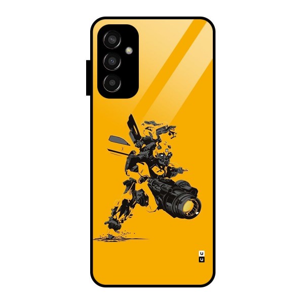 Bumblebee Glass Back Case for Galaxy F13