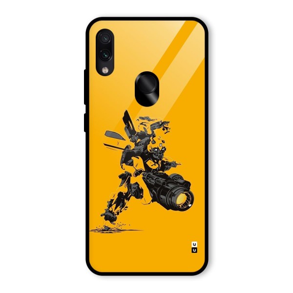 Bumblebee Glass Back Case for Redmi Note 7S