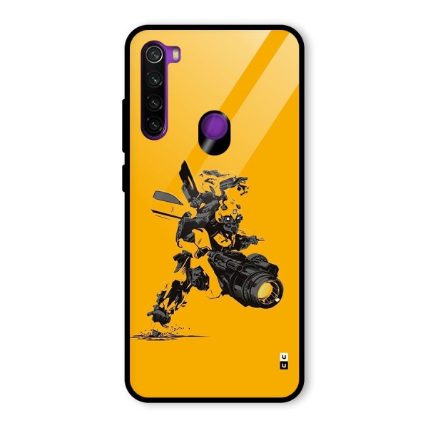 Bumblebee Glass Back Case for Redmi Note 8