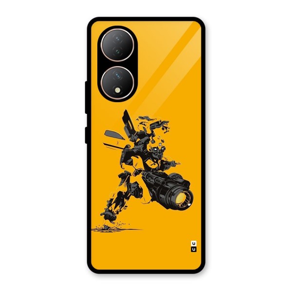 Bumblebee Glass Back Case for Vivo Y100A