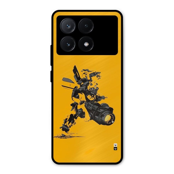 Bumblebee Metal Back Case for Poco X6 Pro