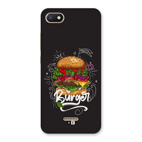 Burger Lover Back Case for Redmi 6A