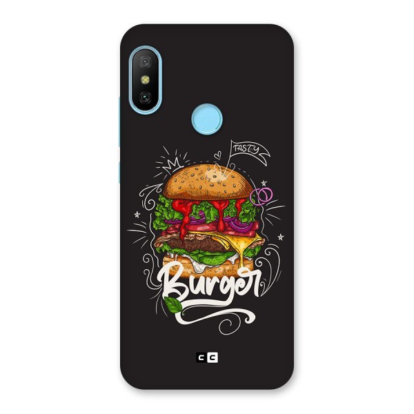 Burger Lover Back Case for Redmi 6 Pro