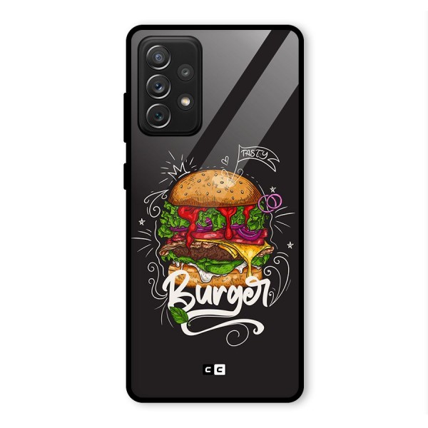 Burger Lover Glass Back Case for Galaxy A72