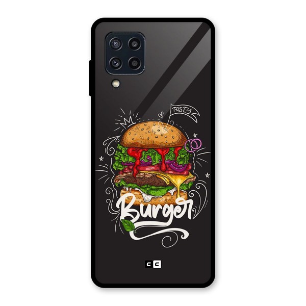 Burger Lover Glass Back Case for Galaxy M32