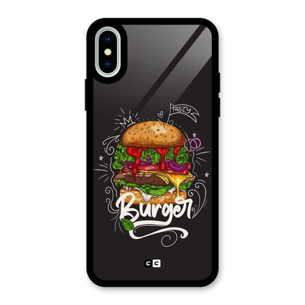Burger Lover Glass Back Case for iPhone X