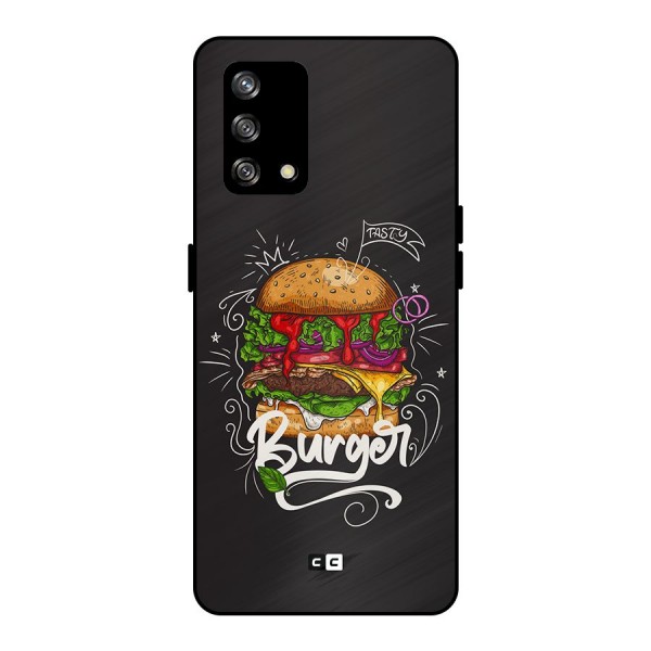 Burger Lover Metal Back Case for Oppo F19s