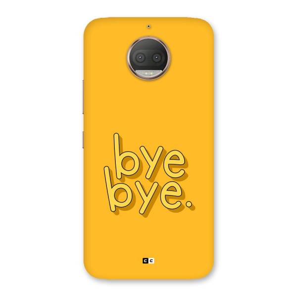 Bye Bye Back Case for Moto G5s Plus