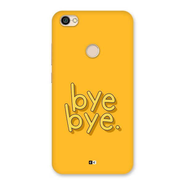 Bye Bye Back Case for Redmi Y1 2017