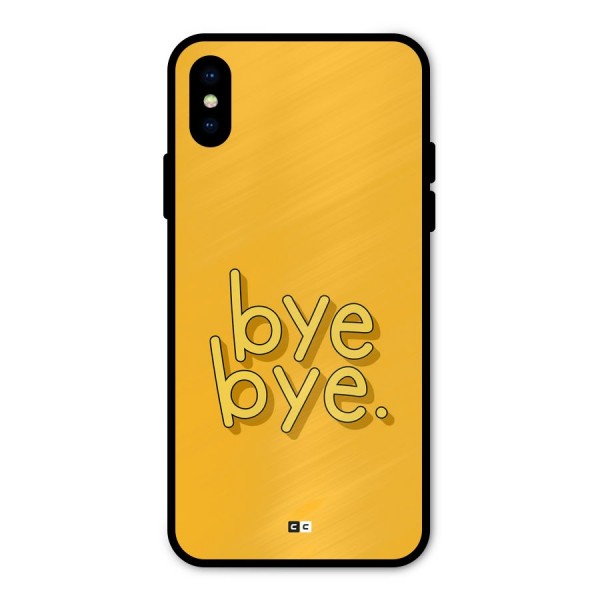 Bye Bye Metal Back Case for iPhone X