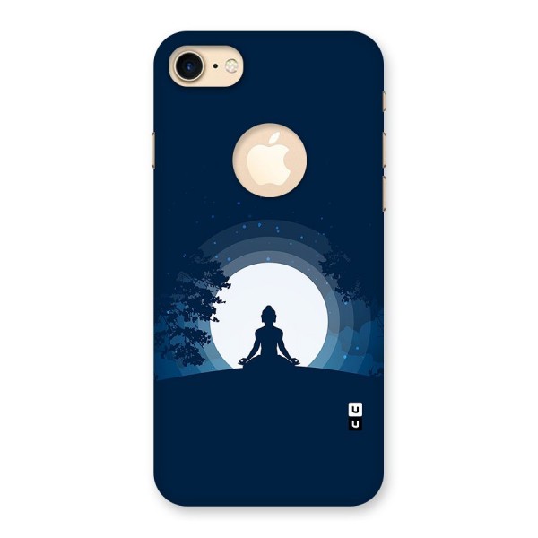 Calm Meditation Back Case for iPhone 7 Logo Cut