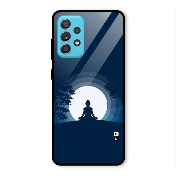 Calm Meditation Glass Back Case for Galaxy A52s 5G
