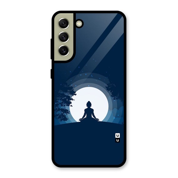 Calm Meditation Glass Back Case for Galaxy S21 FE 5G