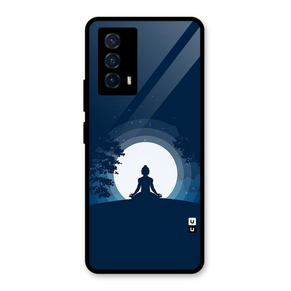 Calm Meditation Glass Back Case for Vivo iQOO Z5