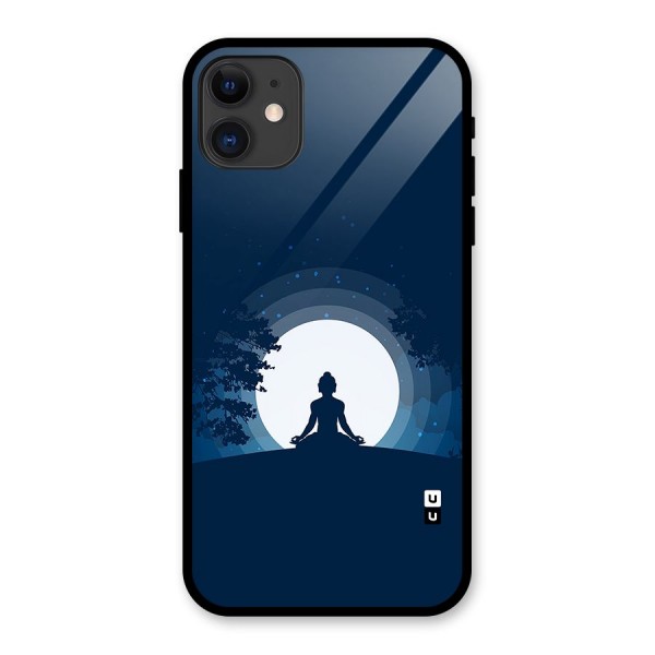 Calm Meditation Glass Back Case for iPhone 11