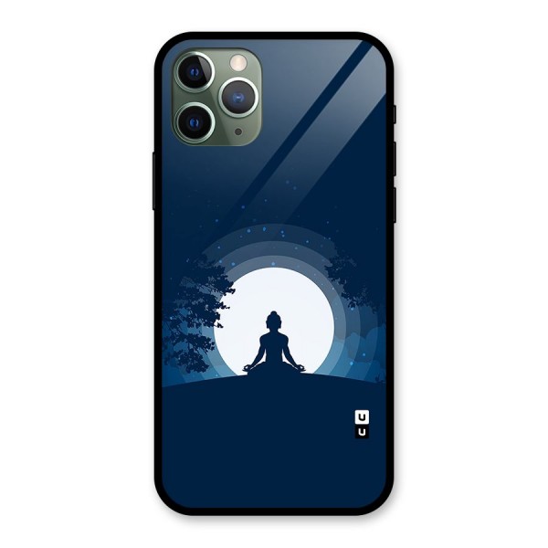 Calm Meditation Glass Back Case for iPhone 11 Pro