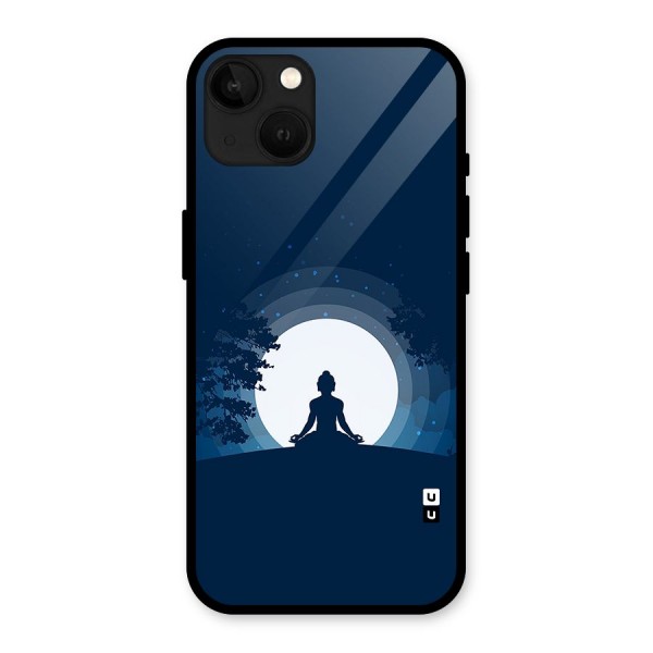 Calm Meditation Glass Back Case for iPhone 13