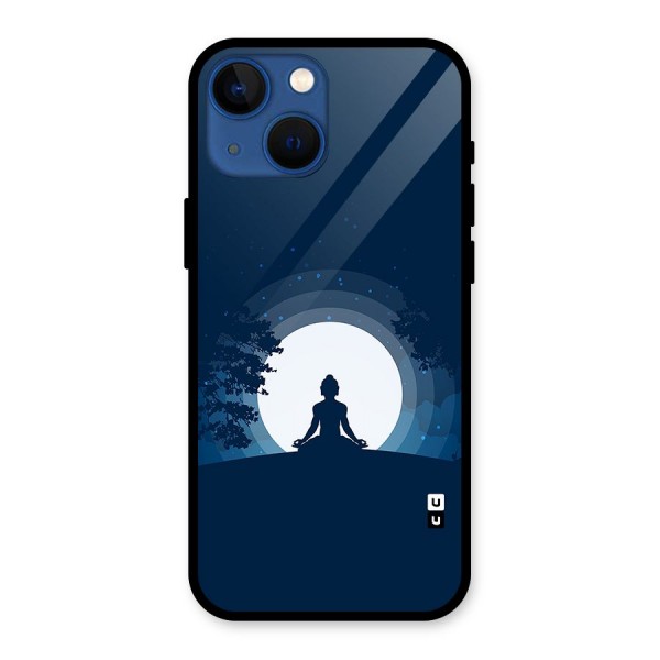 Calm Meditation Glass Back Case for iPhone 13 Mini